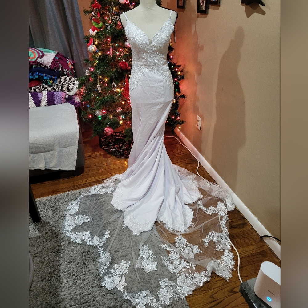 Missacc Mermaid Wedding Dress